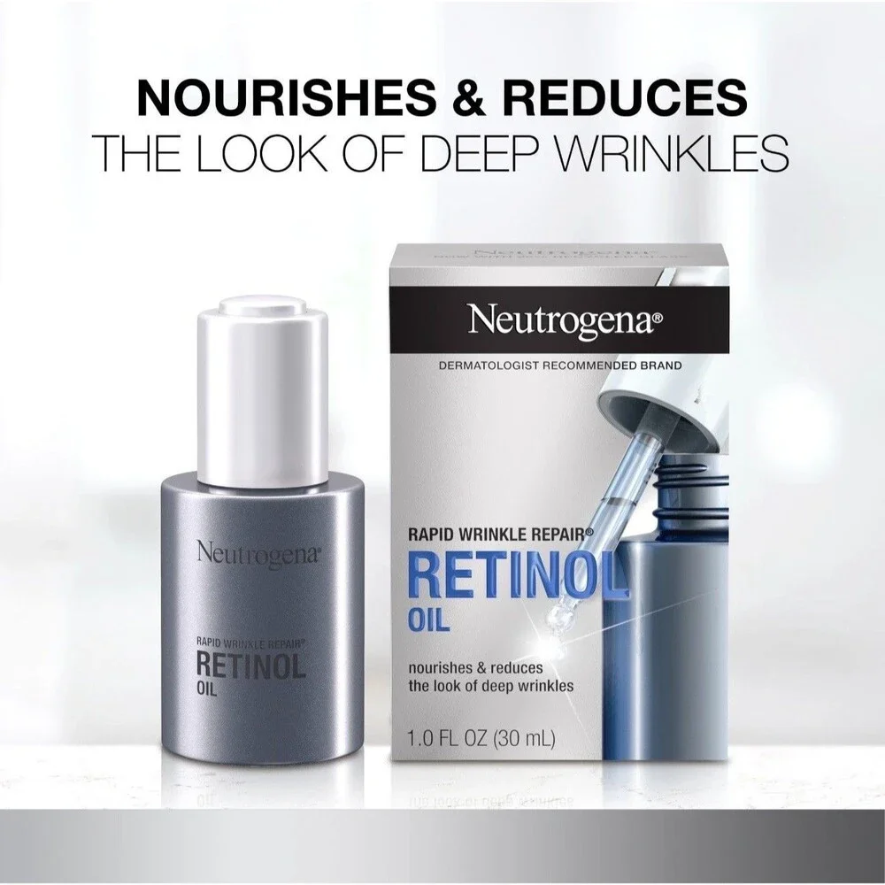 Neutrogena Retinol Face Oil .3% Concentrated Rapid Wrinkle Repair Anti-Aging